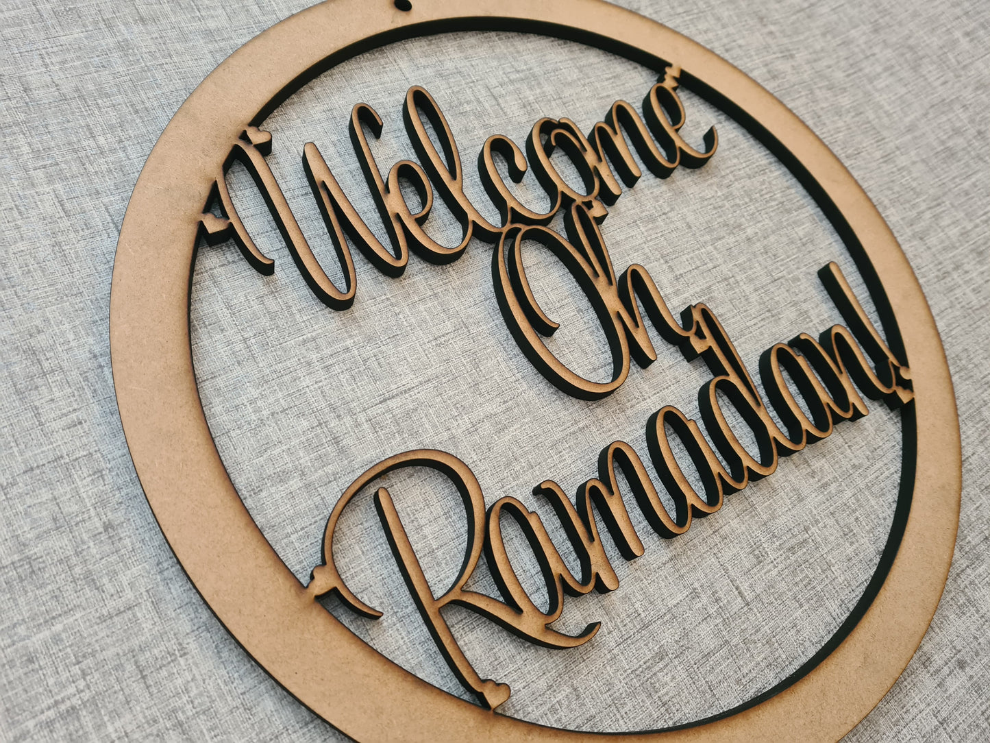 Wooden MDF Personalised Custom Hoop 3mm and 6mm, 4 sizes