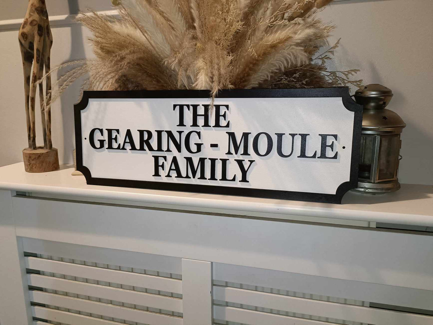 Freestanding The Surname Family | Street sign 3D look | personalised | MDF | Home decor | Gift | Birthday | Wedding | Christmas |added names