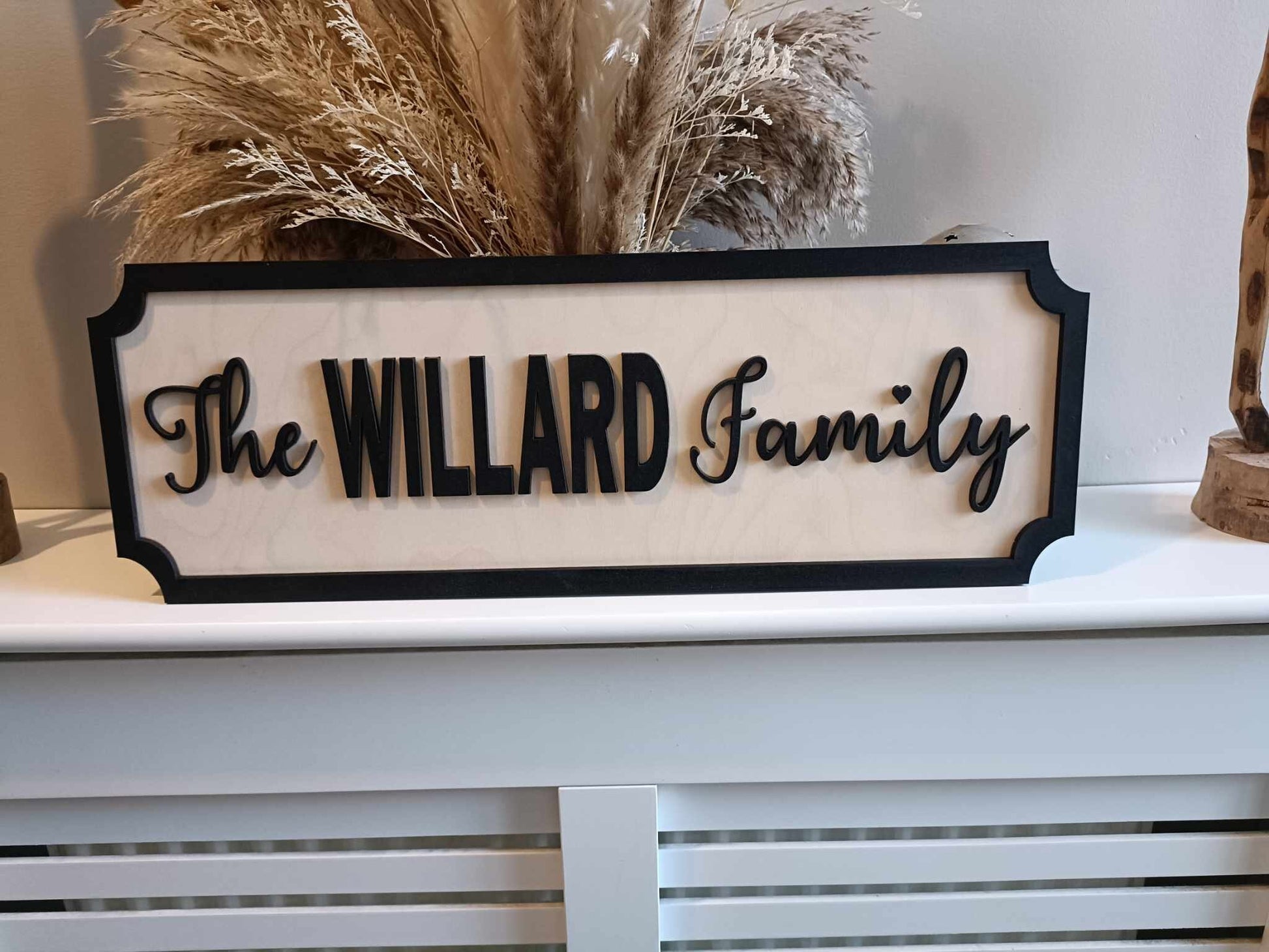 Freestanding The Surname Family with Est date | Street sign 3D look | personalised freestanding | new style | gift | home decor | rustic