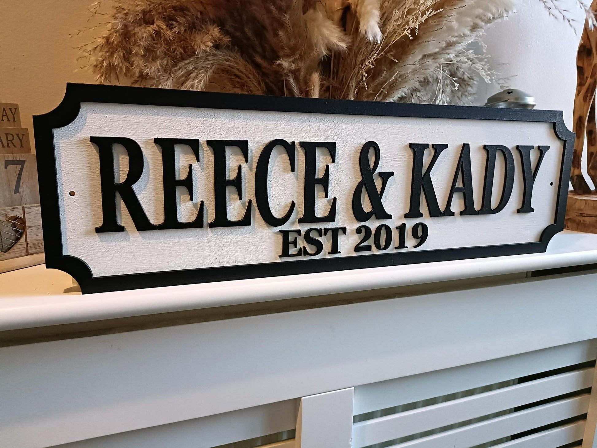 Couples sign | Street sign 3D look | personalised wall mount | MDF | Home decor | Gift | Birthday | Wedding | Engaged | Christmas | Est date