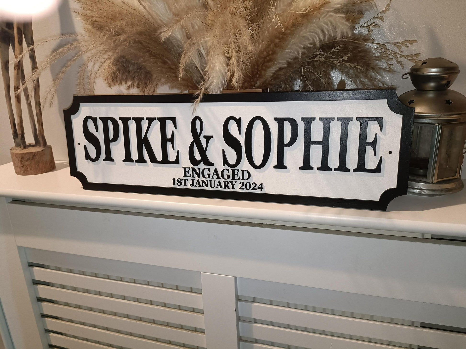 Couples sign | Street sign 3D look | personalised wall mount | MDF | Home decor | Gift | Birthday | Wedding | Engaged | Christmas | Est date