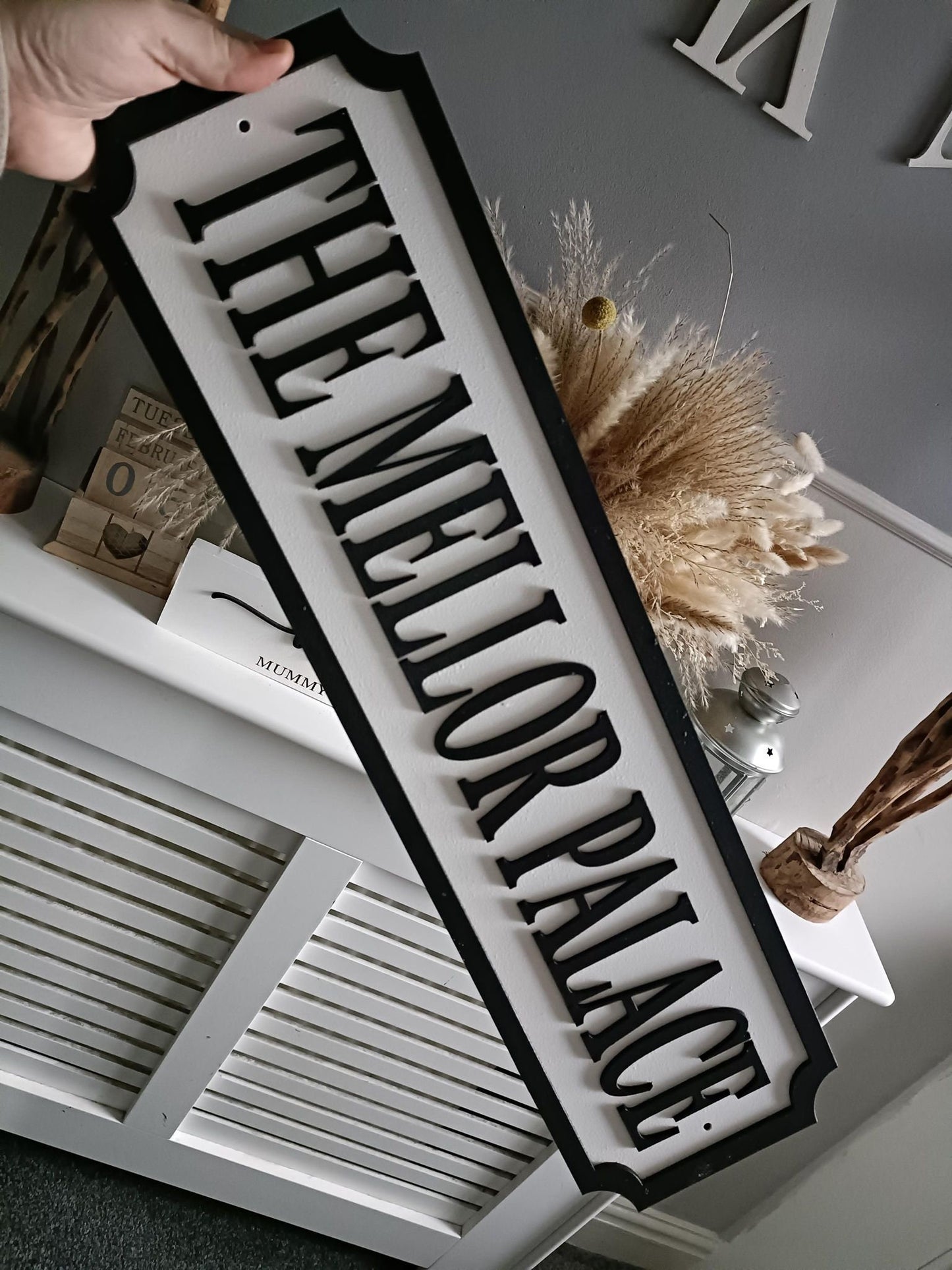 The Surname Palace | Street sign 3D look | personalised wall mount | MDF | Home decor | Gift | Birthday | Wedding | Christmas | 3 sizes